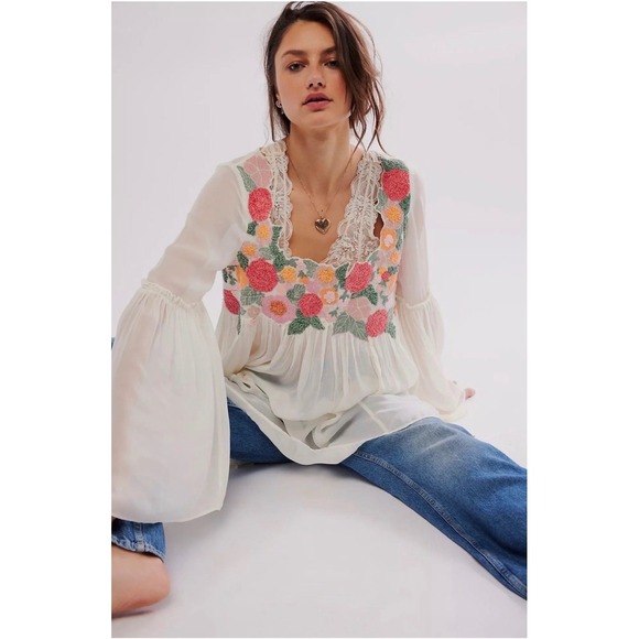 New! Free People‎ Madeline Tunic Cream
Combo Sz Small $168 - Picture 9 of 9